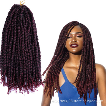 Passion Twist Water Wave Hair Pre passion Twist Passion Twist Braids Hair Extensions Braiding Hair Ombre Wholesale Pre-looped
